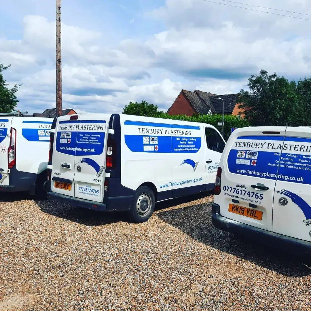 Tenbury Plastering team vans